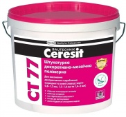 Штукатурка декоративная полимерная Ceresit CT 77 "мозаичная" 0,8-1,2 мм цвет 12D 14 кг