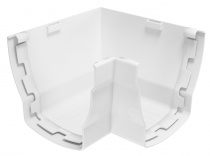 Угол желоба DEVOREX ELEGANCE 140 90° A Внешний белый