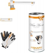 Набор Fiskars Топор + точилка универсальная + перчатки Белый Арт.(129040)