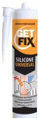 Герметик силиконовый GETFIX универсальный прозрачный 280 мл. Арт.(12-264)
