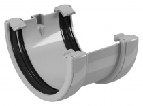 Соединитель желоба DEVOREX CLASSIC 120 серый