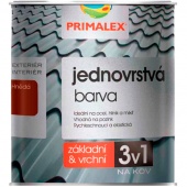 Эмаль Primalex для металла универсальная 3 в 1 шелково-матовая 0199 черная 2,5 л