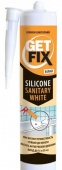 Герметик силиконовый GETFIX санитарный белый 280 мл. Арт.(12-270)