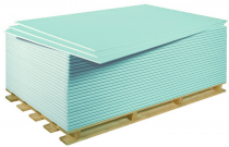 Гипсокартон влагостойкий KNAUF ГКЛВ 12,5х1200х3000 мм