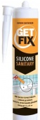 Герметик силиконовый GETFIX санитарный прозрачный 280 мл. Арт.(12-274)