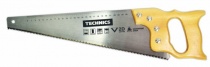 Ножовка по дереву Technics 500 мм 7/1, 2D каленые зубья деревянная ручка Арт.41-062