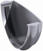 Заглушка желоба ТехноНИКОЛЬ 125 мм серый