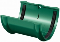 Соединитель желоба ТехноНИКОЛЬ 125 мм зеленый