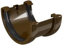 Соединитель желоба DEVOREX CLASSIC 120 коричневый