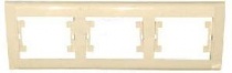 Рамка Makel 3-постовая горизонтальная кремовый Арт.(42010703)