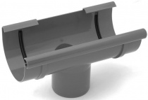 Воронка желоба BRYZA 62-044 125/90 мм графит