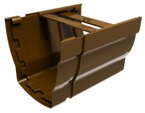 Соединитель желобов DEVOREX ELEGANCE 140 коричневый