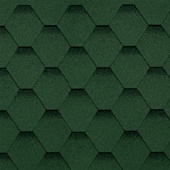 Черепица гибкая Shinglas Финская зеленый уп. 3 м2