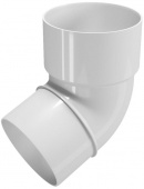 Колено трубы DEVOREX CLASSIC 67° d.80 белый