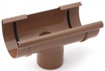 Воронка желоба BRYZA 62-042 125/90 мм коричневый
