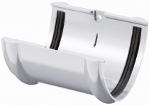 Соединитель желоба ТехноНИКОЛЬ 125 мм белый