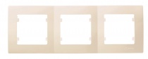 Рамка Makel 3-постовая крем Арт.(32010703)