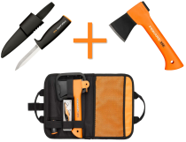Топор туристический X5 + нож + блесна RAPALA