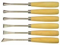 Стамески фигурные Technics для резьбы по дереву набор 6  шт Арт.43-340