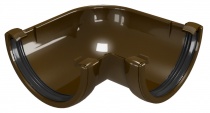 Угол желоба DEVOREX CLASSIC 120 90° коричневый