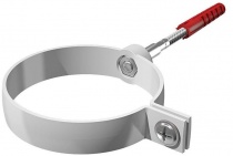 Хомут трубы универсальный ТехноНИКОЛЬ 82 мм L=140 мм белый