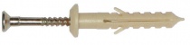 Дюбель с ударным шурупом для быстрого монтажа 6х40 гриб (100 шт.)