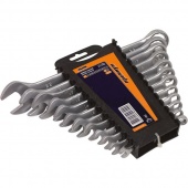 Ключи рожково-накидные Miol PREMIUM CRV сатин 6-22 мм усиленной прочности набор 12 шт Арт.51-710