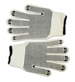 Перчатки Technics вязанные серые с двусторонним вкраплением размер L Арт.16-003